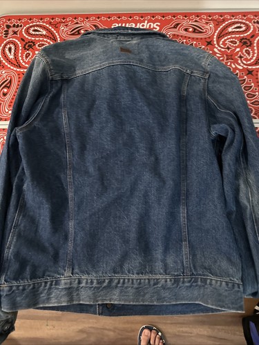 G STAR RAW 3301 Slim Jacket Men’s Size M Medium Blue Denim Jean - Picture 8 of 10