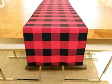 Buffalo Check Country Style Plaid Table Runner for Wedding/Birthdays/Picnic