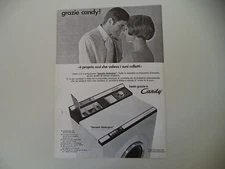 advertising Pubblicità 1968 LAVATRICE CANDY SUPERAUTOMATICA 88