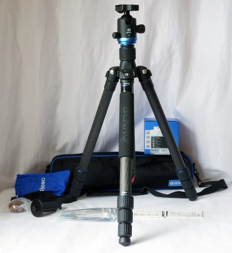 Kit de trípode Benro FTA28C Travel Angel 9X fibra de carbono serie 2 con cabezal y estuche IB2 Foto 2 de 4