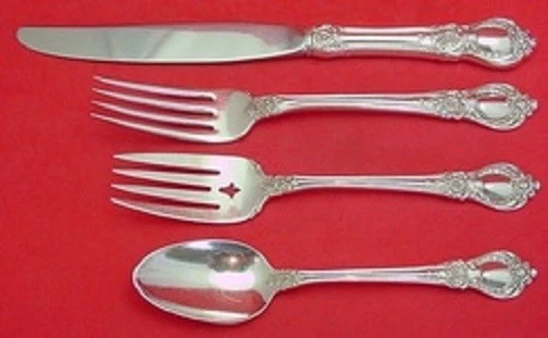 Ajuste(s) de lugar de tamaño regular de plata esterlina Stanton Hall de Oneida 4 piezas Foto 2 de 4