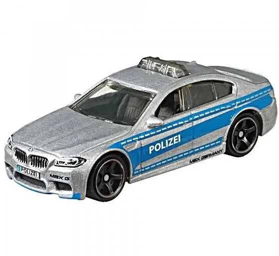 BMW M5 Police Car Metallic Silver Matchbox Scale 1:64 – Special