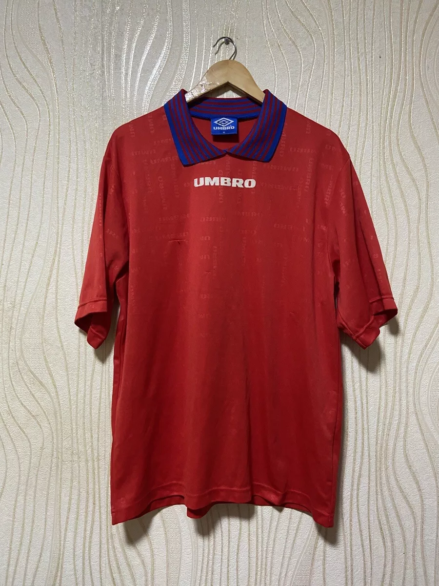 UMBRO 90s FOOTBALL SHIRT SOCCER JERSEY szXL MEN RED
