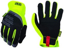 Mechanix Wear FastFit E5 Work Gloves Large Black/Fluorescent Yellow