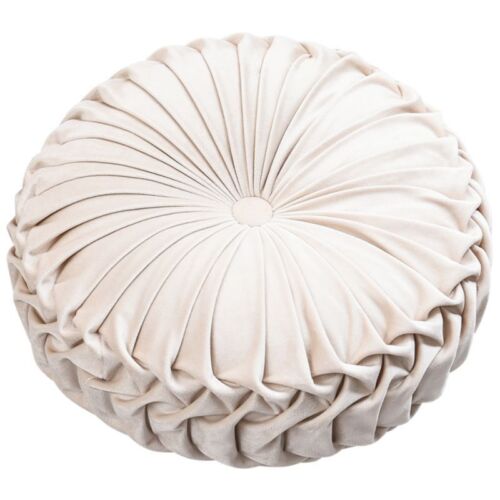 Round Pleated Pumpkin Throw Pillow Seat Cushion Velvet Sofa Bed Couch Pillows AU - Picture 17 of 20