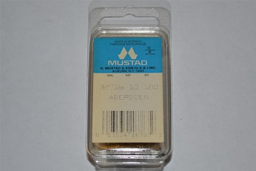 Mustad Aberdeen 90 Bend 1 Extra Strong Short Shank Jig Hook 200 Pack Bronze Size M 568964