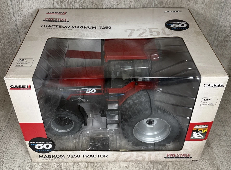 1/16 Ertl CaseIH 7250 Magnum Tractor Mark 50 Edition Prestige Collection DieCast - Image 2 of 4