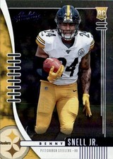 Benny Snell Jr. 2019 Panini Absolute Blue RC #104 Pittsburgh Steelers
