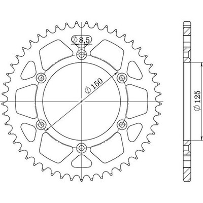STAHLKRONE für KTM SCHRITT 520 40 ZÄHNE 54.7130440