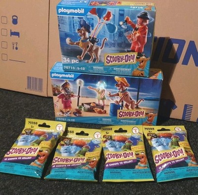 Playmobil Scooby Doo 70707 + 70710 + 4 Figuren 70288
