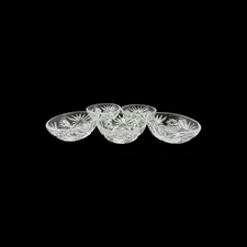 Anchor Hocking Prescut Clear Fruit Bowls - Set Of 6