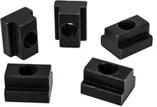 M10 T-Slot Nuts, Black Oxide, Grade 8.8, 3/8" Threads, Pack of 5