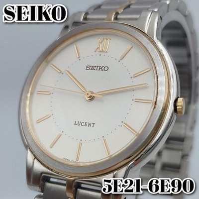 Seiko Lucent 5E21 6E90 Slim Combination Watch SEIKO