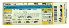 Yes the band 4/28/04 Atlanta GA Philips Arena Rare Ticket!