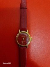 Anker Vintage Rotes Zifferblatt 17 Jewels Handaufzug