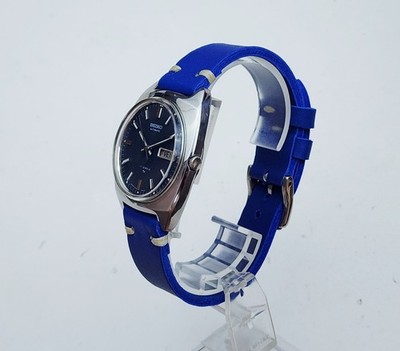 Men's JAPAN Vintage 1972 AUTOMATIC Watch SEIKO 7006-8059. Blue