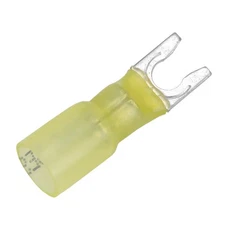 Pacer Group TE10-10SLF-100 Pacer 12-10 Awg Heat Shrink Spade Terminal - #10 Stud