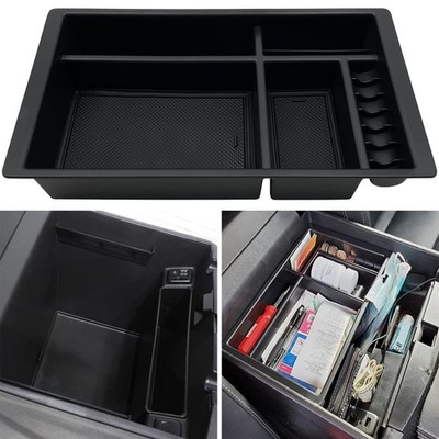 EVTIME Center Console Organizer Compatible with 2015-2020 Chevy Yukon Black 