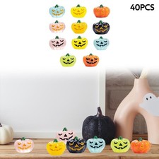 40x Halloween Mini-Kürbisse Tischdekoration für Herbst Bastelparty im Freien