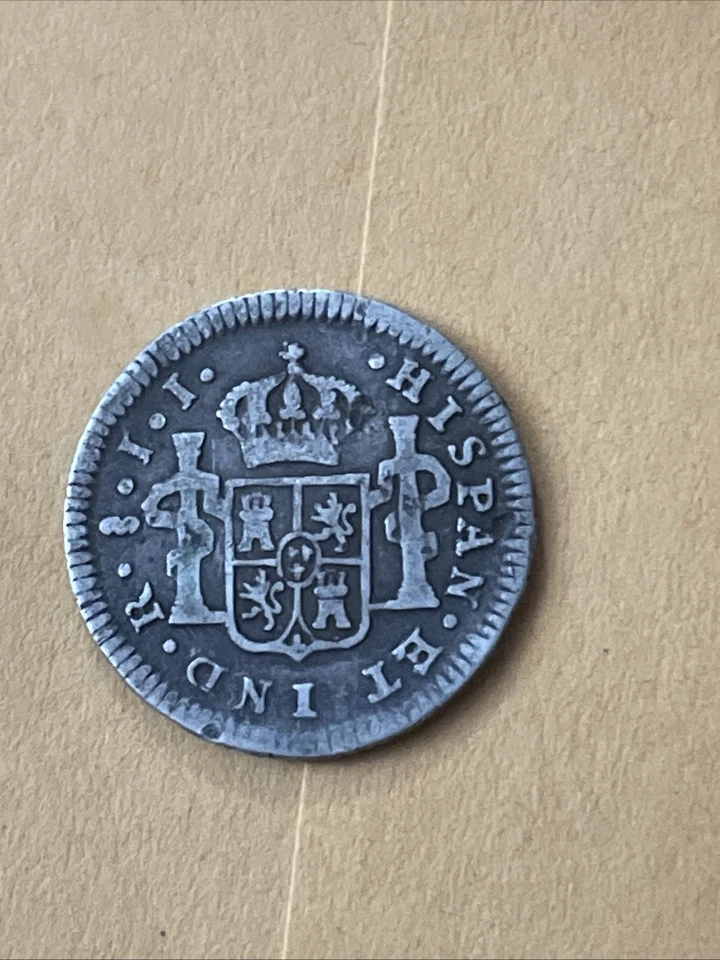 1802 JJ Chilean 1/2 Reale VG (#1150) - Image 2 of 2