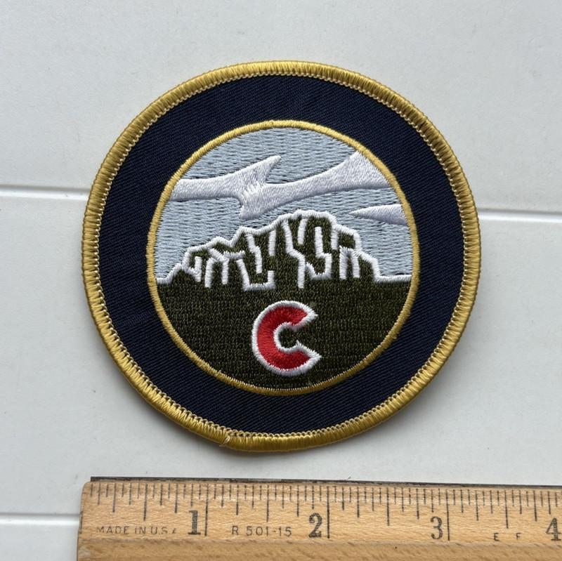 Miller Coors Brewing Company Mountains Logo Round Embroidered Patch Badge
