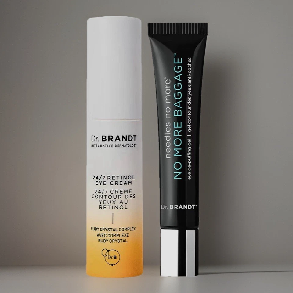 Dr Brandt Bye Bye Dark Circles Duo No More Baggage Bright This Way Retinol BNIB - Image 4 of 4