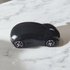 Black Slim Wireless Mouse Cool 3D Sports Car Ergonomic Optical Mouse W Battery