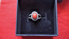 Vintage B. BEGAY Petite Native American Coral Sterling Silver Ring - Size 3.5 — photo 2