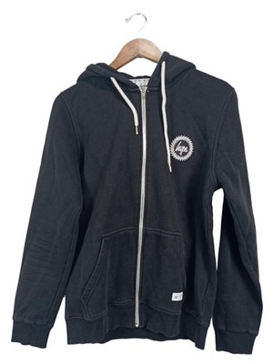 Hype Sweatjacke Herren Gr. M Schwarz Kapuze Reißverschluss Logo