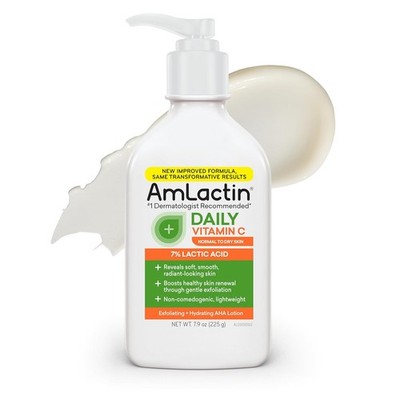 AmLactin Daily Vitamin C Lotion - 7.9 oz Body with 7% Lactic Acid -... 