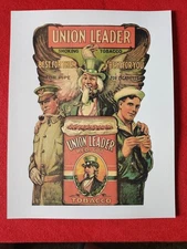 Uncle Sam Union Leader Tobacco Advertising WW I 