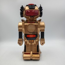 Vintage 1980's Magic Mike Robot 2002 2 Model-B Silver For Parts or Repair