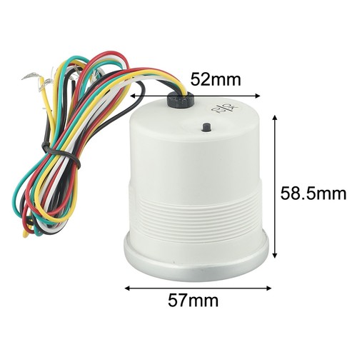 Professional Grade 2'' 52mm Car White LED Tachometer for Automotive Use - Picture 4 of 12
