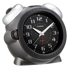 Reloj despertador CASIO, reloj despertador fuerte, campana, gris, analógico, Sleep Buster, repetición, L