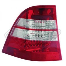 Diederichs Design Rückleuchte Set Led klarglas/rot/weiß für Mercedes W163 98-05