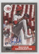 2022 Update 1987 Topps Baseball Black 66/199 Reiver Sanmartin #87BA-RS Auto fm0