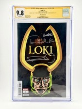 LOKI #1 SIGNED BY TOM HIDDLESTON & FRANK MILLER VARIANT COVER MARVEL CGC SS 9.8