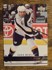 2006-07 Upper Deck UD Young Guns YG Shea Weber Rookie Card RC #222 Predators. rookie card picture