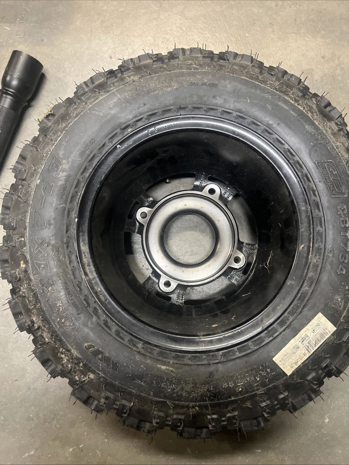 FRONT YAMAHA ITP SS RIM 4/156 MAXXIS RAZR 2 TIRE 21X7-10  Quadboss Qbt734 Tire - Image 3 of 4