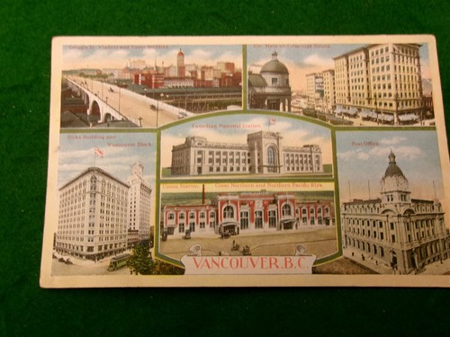 Vancouver BC Postkarte Multi View Card Downtown #3014