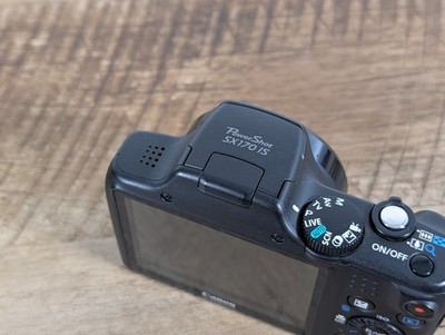 Canon PowerShot SX170 IS 16.0MP Digital Camera - Black for sale