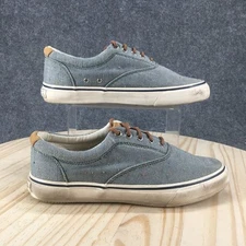 Sperry Shoes Mens 9 M Striper II Sneakers Blue Lace Up Low Top Comfort STS11646