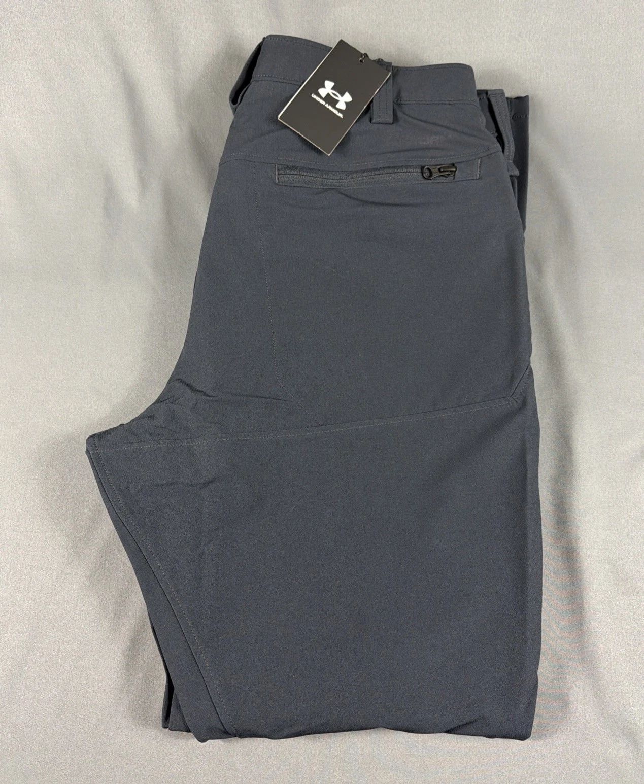 Under Armour Golf Pants Alpha Flat Front 36 x 32 Dark Navy Polyester MSRP $100