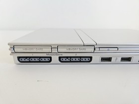 PlayStation 2 PS2 Slim Silver Console Only NO CORDS Tested Works SCPH-77001