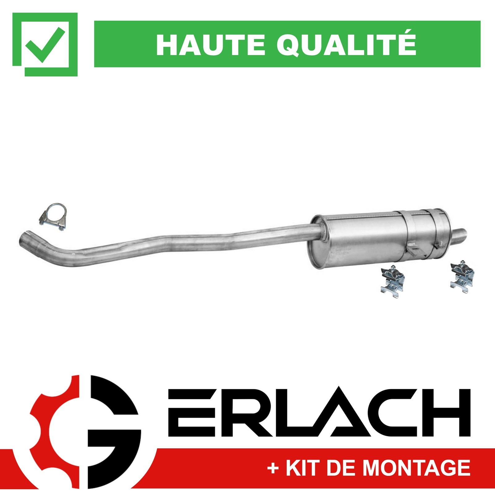 Silencieux arrière BMW E34 520i anti-corrosion réduction sonore 10519
