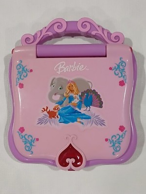 MATTEL BARBIE ISLAND PRINCESS ROSELLA ELECTRONIC LAPTOP COMPUTER TOY- WORKS