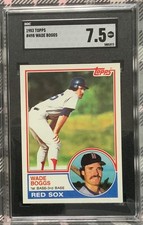1983 Topps #498 Wade Boggs Boston Red Sox Rookie Card Hall of Fame SGC 7.5. rookie card picture