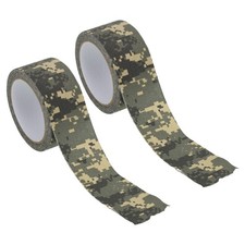 Camouflage Tape 2" x 5.5 Yards, 2 Pack Self Adhesive Camo Tape Wrap, Digital