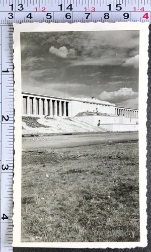 WW2 Era Military BW Photo Snapshot Nuremburg Stadium Germany 1945