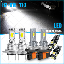 For Alfa Romeo Giulia 2017-23 H15+H7+T10 LED Headlight Bulbs High/Low Beam 6000k